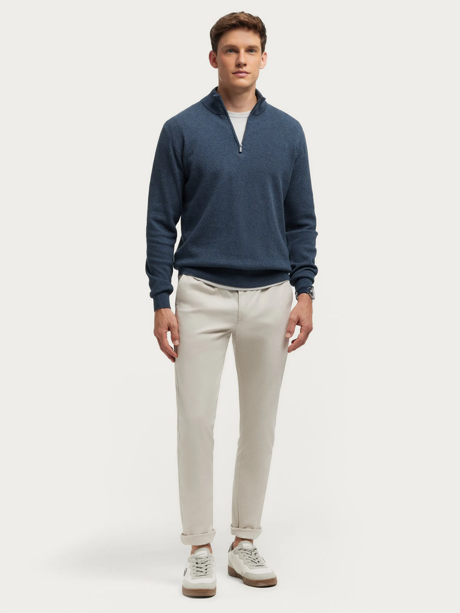 Jerséis-Alvaro Moreno JERSEY CREMALLERA Azul