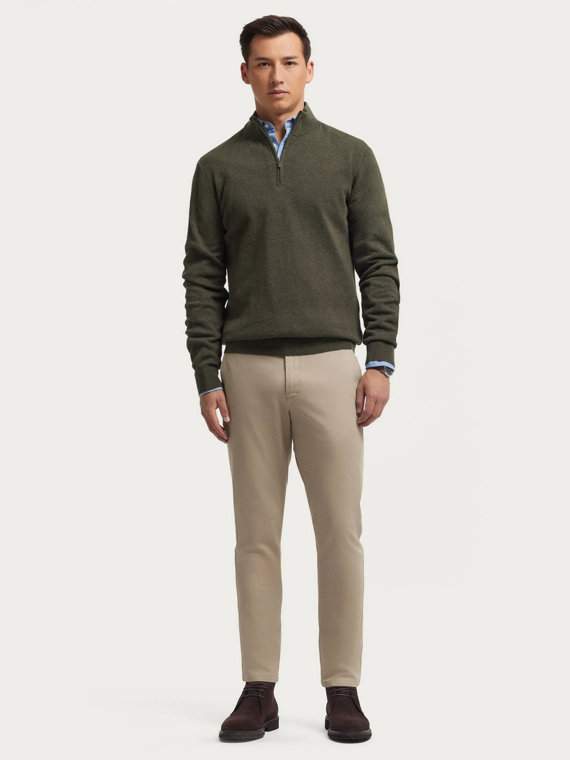 Jerséis-Alvaro Moreno JERSEY CREMALLERA Verde