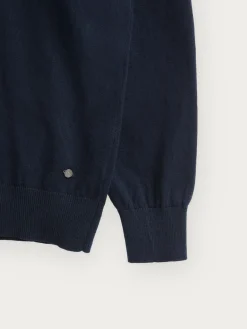 Jerséis-Alvaro Moreno JERSEY ROLL COLLAR Azul Marino