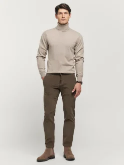 Jerséis-Alvaro Moreno JERSEY ROLL COLLAR Beige