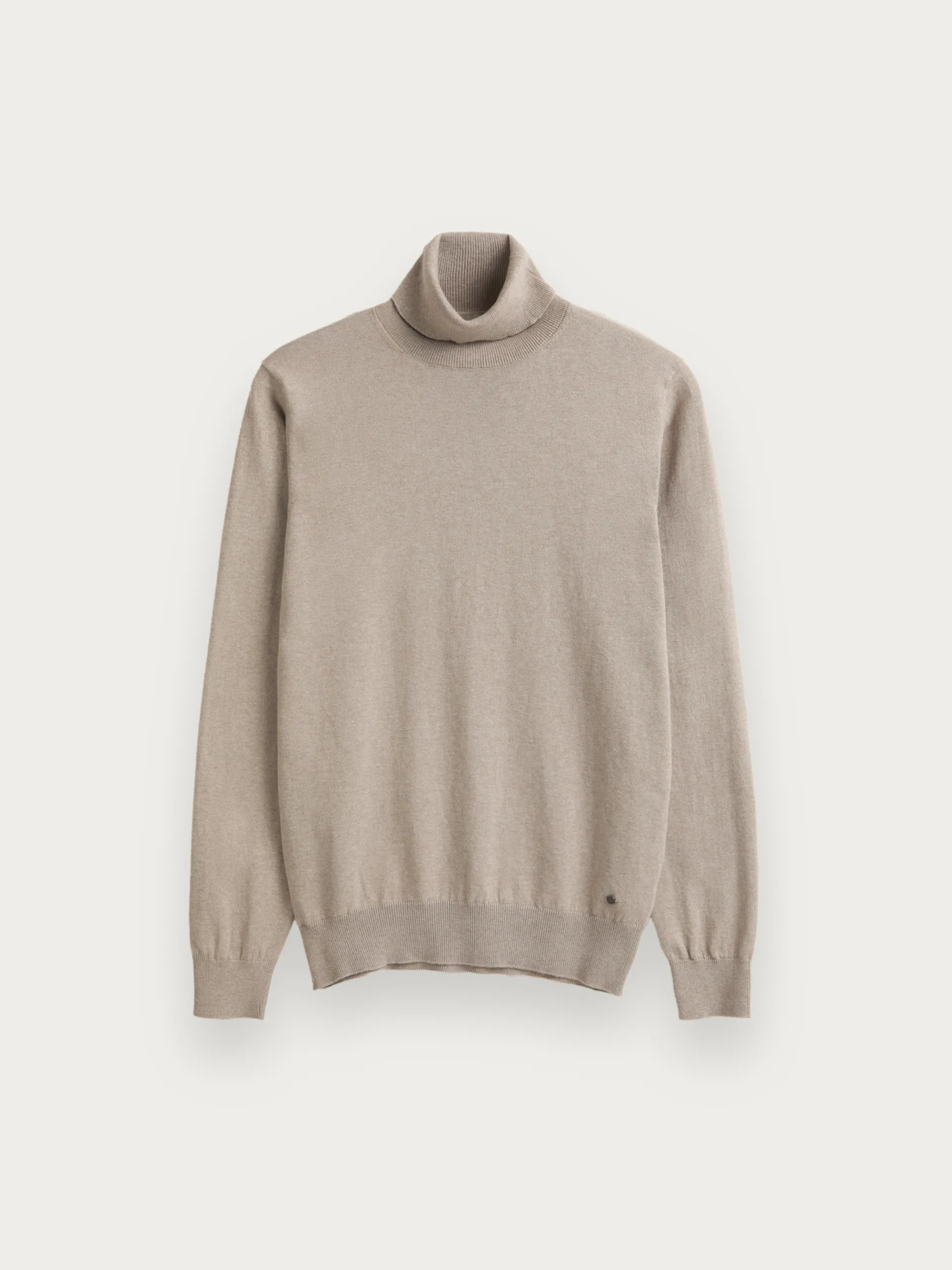 Jerséis-Alvaro Moreno JERSEY ROLL COLLAR Beige