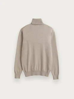 Jerséis-Alvaro Moreno JERSEY ROLL COLLAR Beige