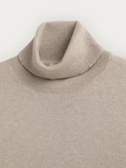 Jerséis-Alvaro Moreno JERSEY ROLL COLLAR Beige