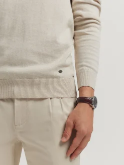 Jerséis-Alvaro Moreno JERSEY ROLL COLLAR Crudo