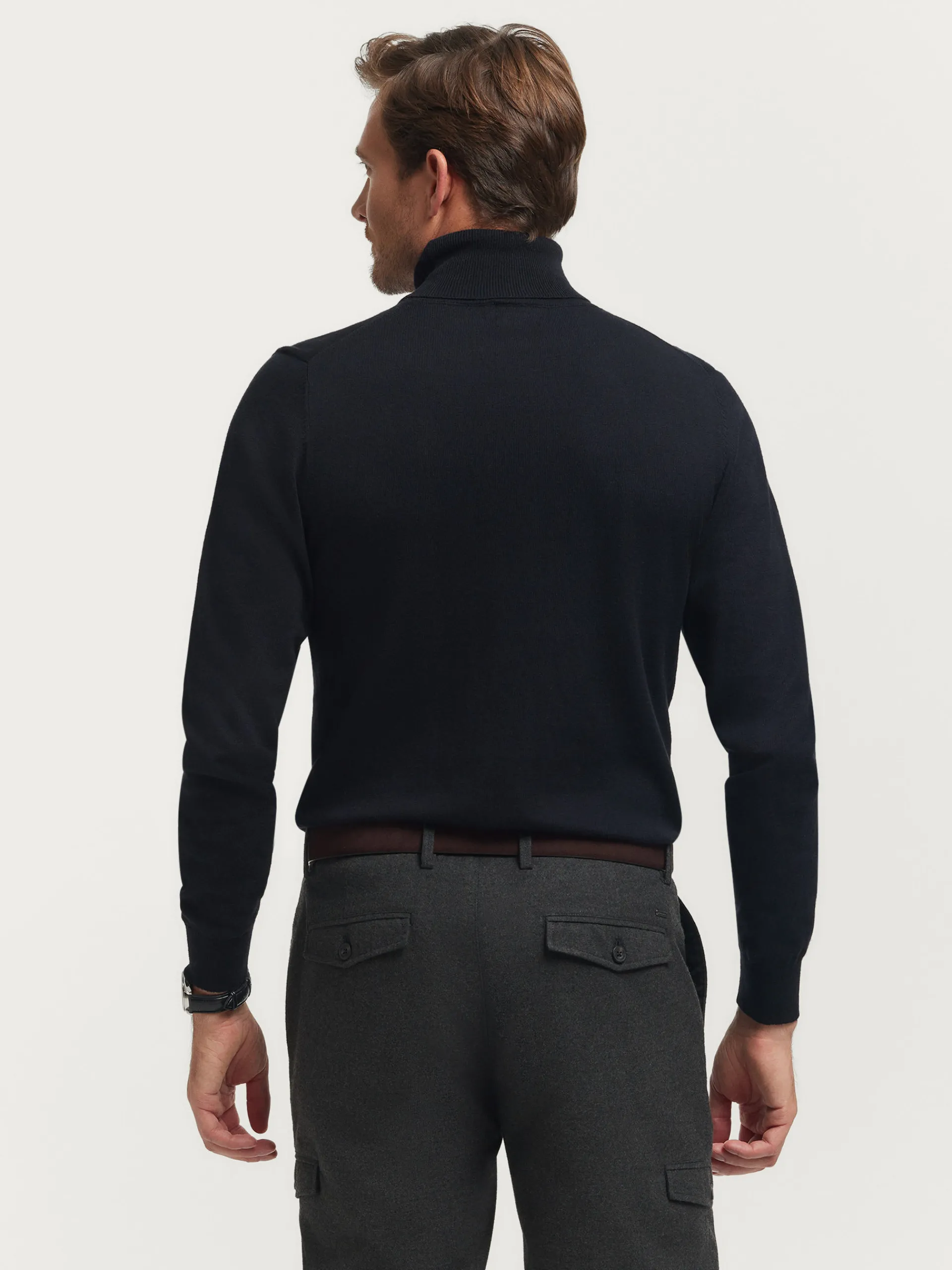 Jerséis-Alvaro Moreno JERSEY ROLL COLLAR Negro