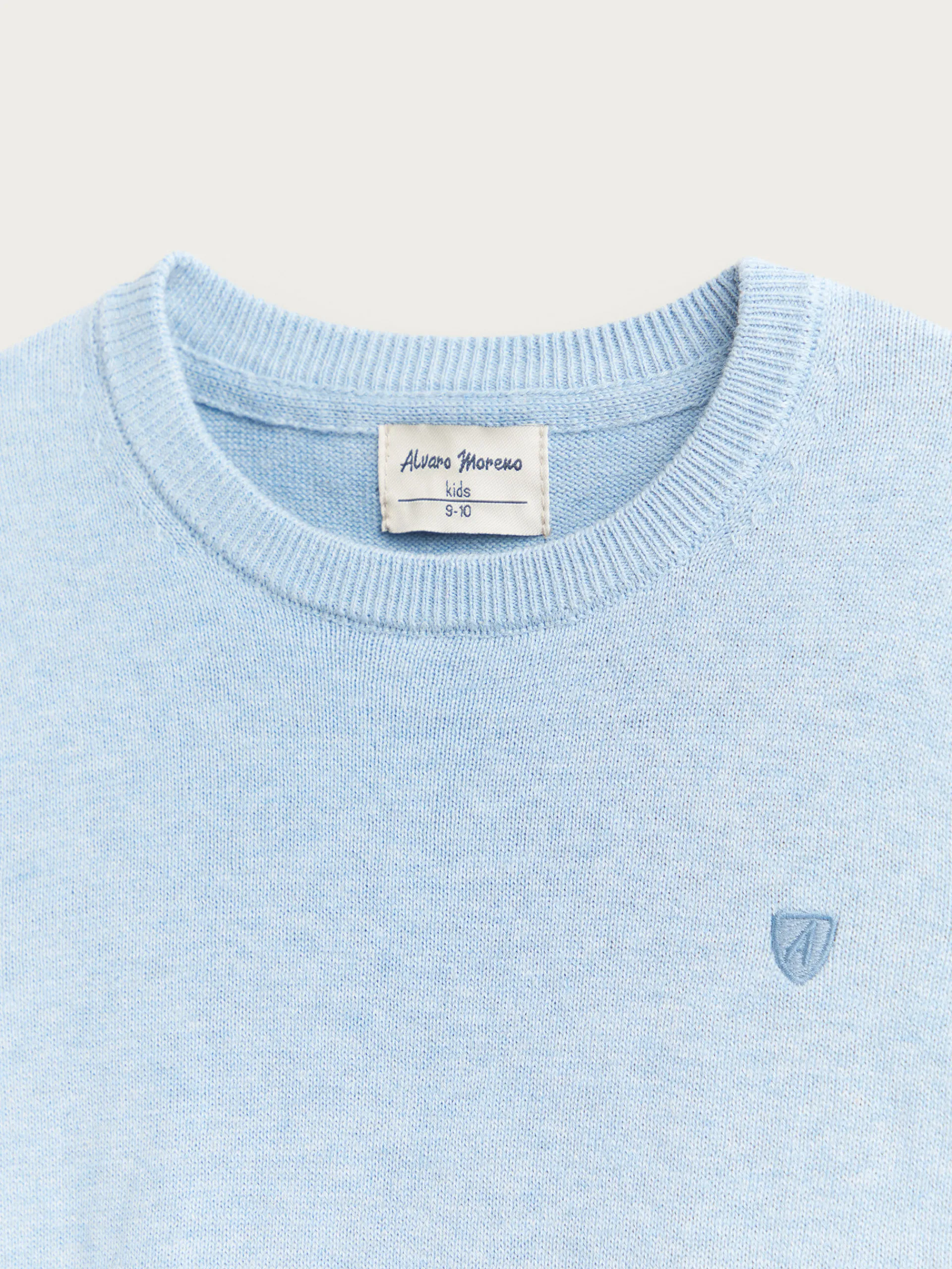Jerséis-Alvaro Moreno JERSEY ROUND NECK KIDS Celeste
