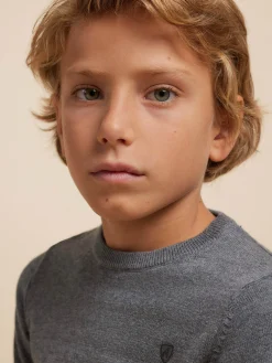 Jerséis-Alvaro Moreno JERSEY ROUND NECK KIDS Gris