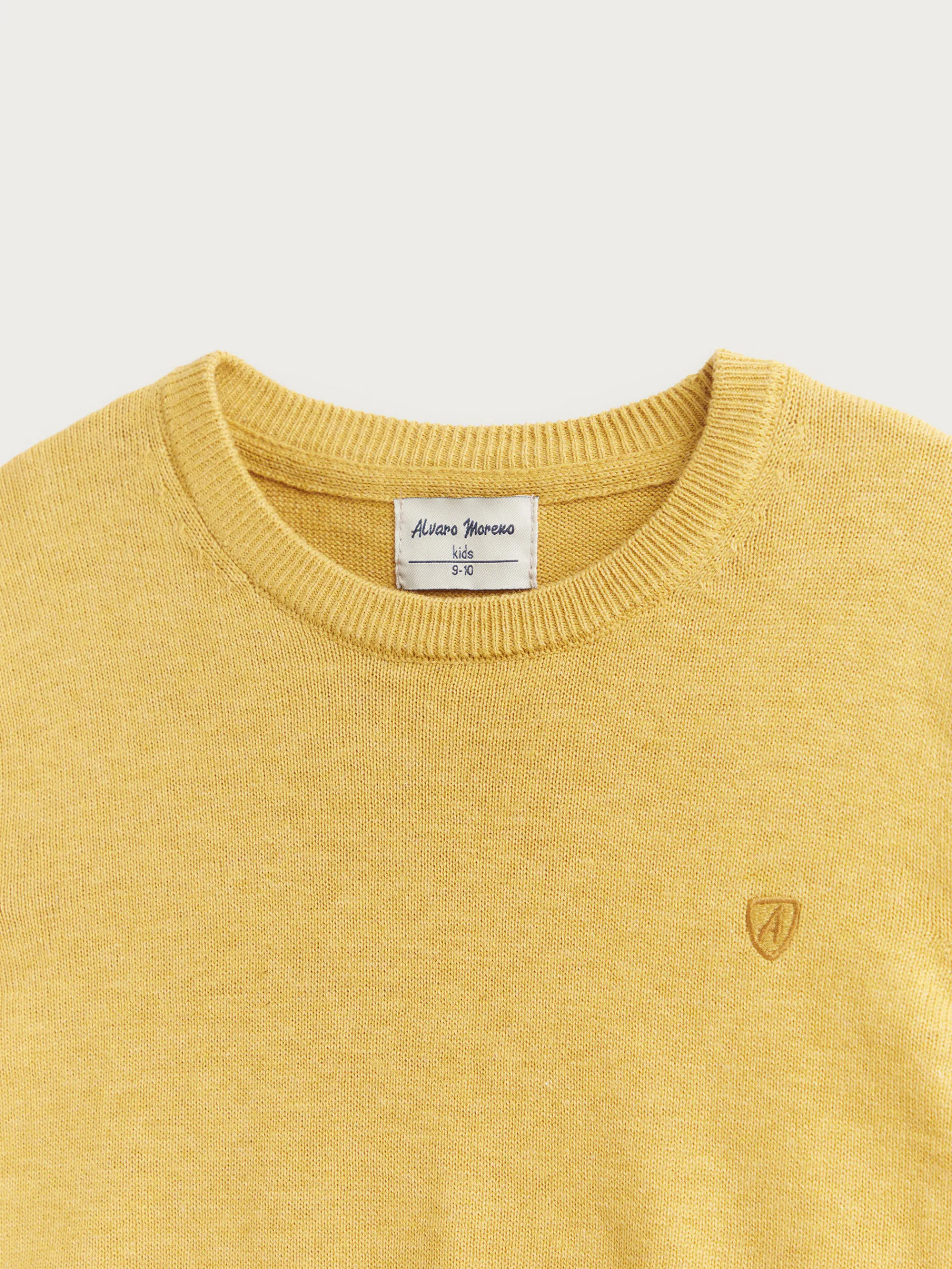 Jerséis-Alvaro Moreno JERSEY ROUND NECK KIDS Mostaza
