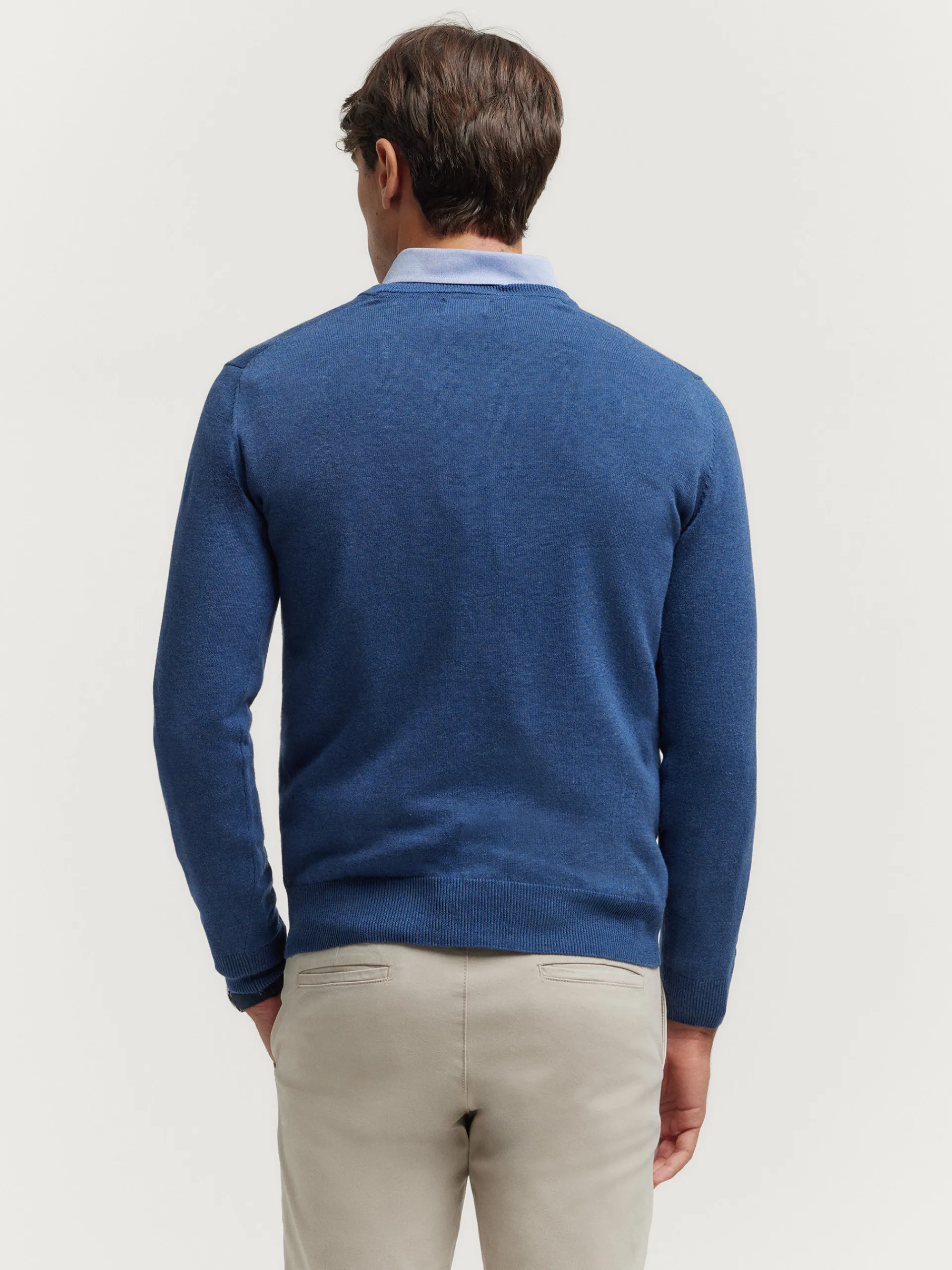 Jerséis-Alvaro Moreno JERSEY V-NECK TRENDY Azul