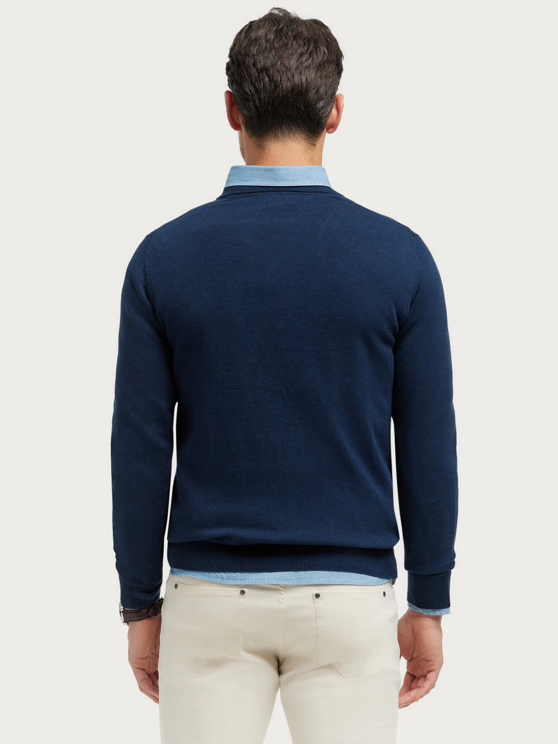 Jerséis-Alvaro Moreno JERSEY V-NECK TRENDY Azul Marino