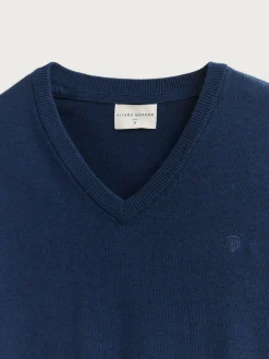 Jerséis-Alvaro Moreno JERSEY V-NECK TRENDY Azul Marino
