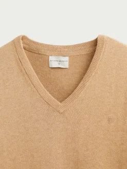 Jerséis-Alvaro Moreno JERSEY V-NECK TRENDY Camel