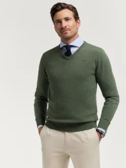 Jerséis-Alvaro Moreno JERSEY V-NECK TRENDY Verde