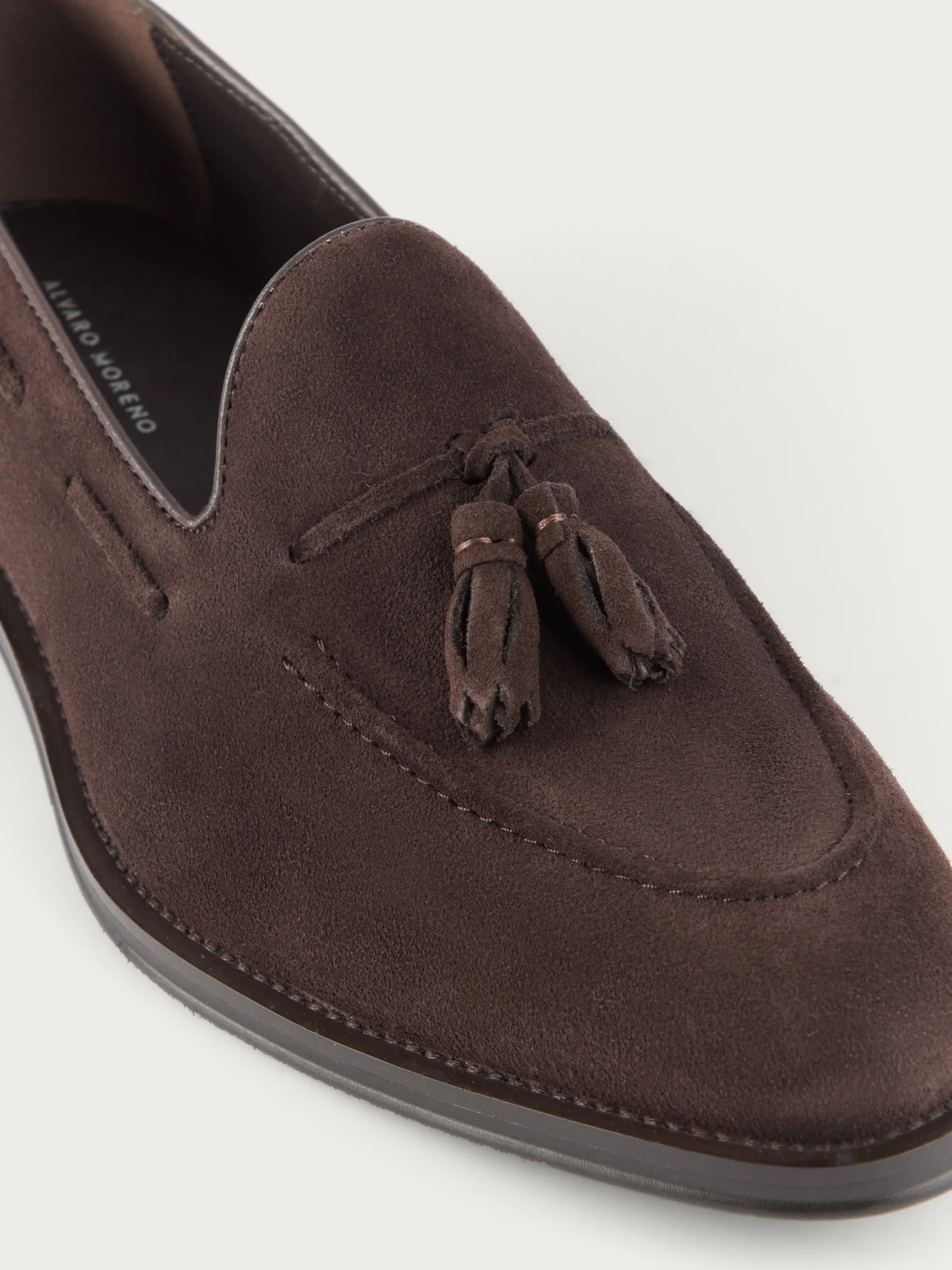 Vestir-Alvaro Moreno MOCASIN SERRAJE BORLAS MARRÓN Marrón