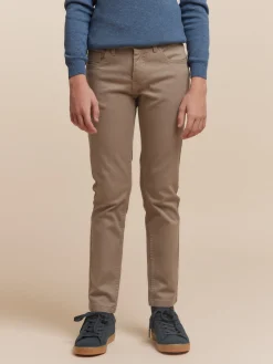Pantalones-Alvaro Moreno PANTALON 5 POCKETS KIDS Camel