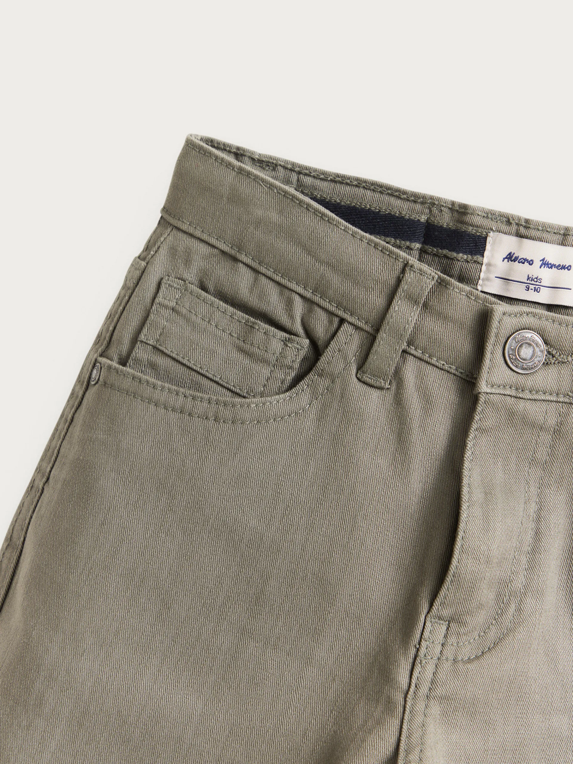 Pantalones-Alvaro Moreno PANTALON 5 POCKETS KIDS Verde