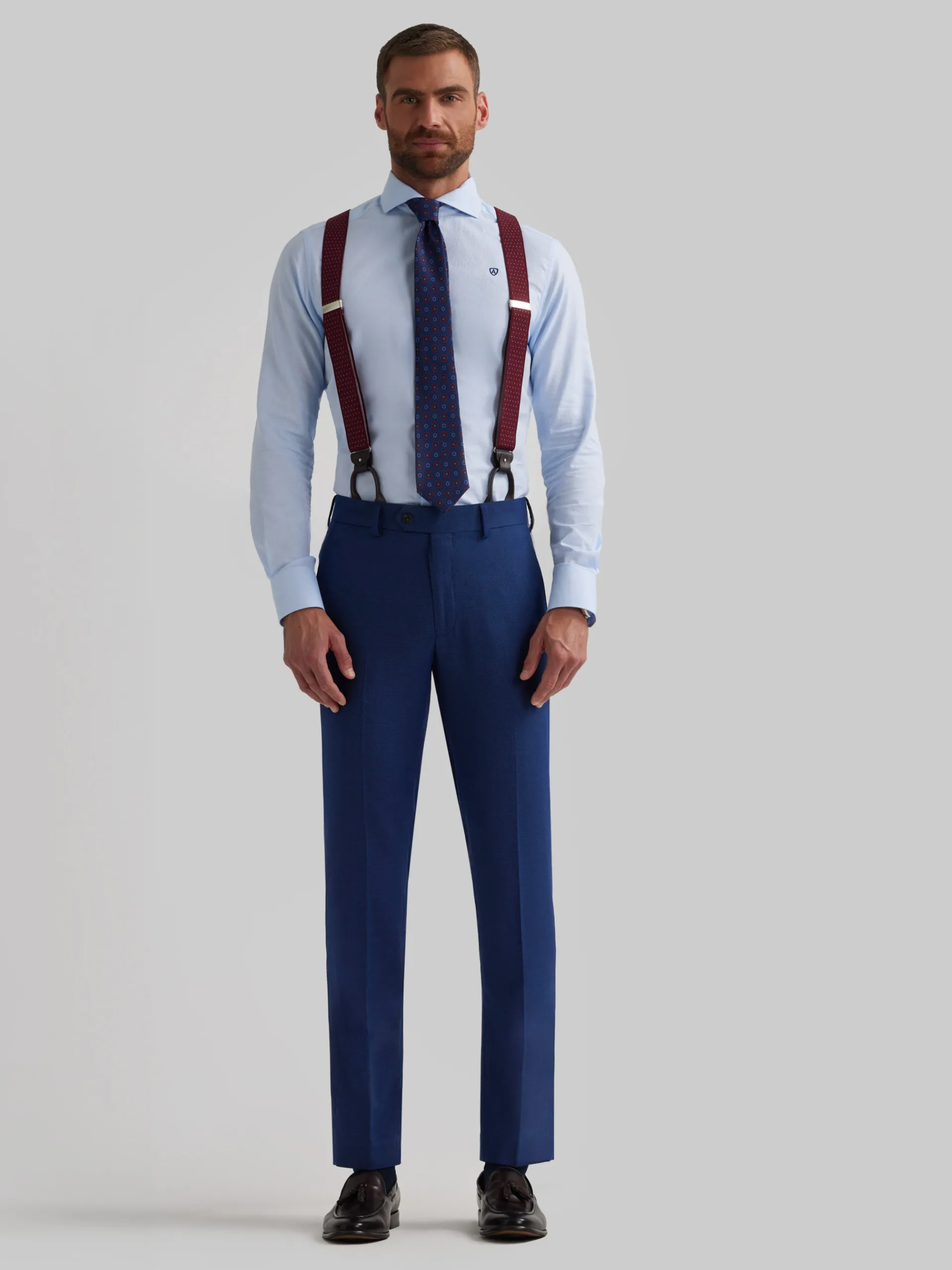 Trajes|Trajes-Alvaro Moreno PANTALON BIRDEYE Azul