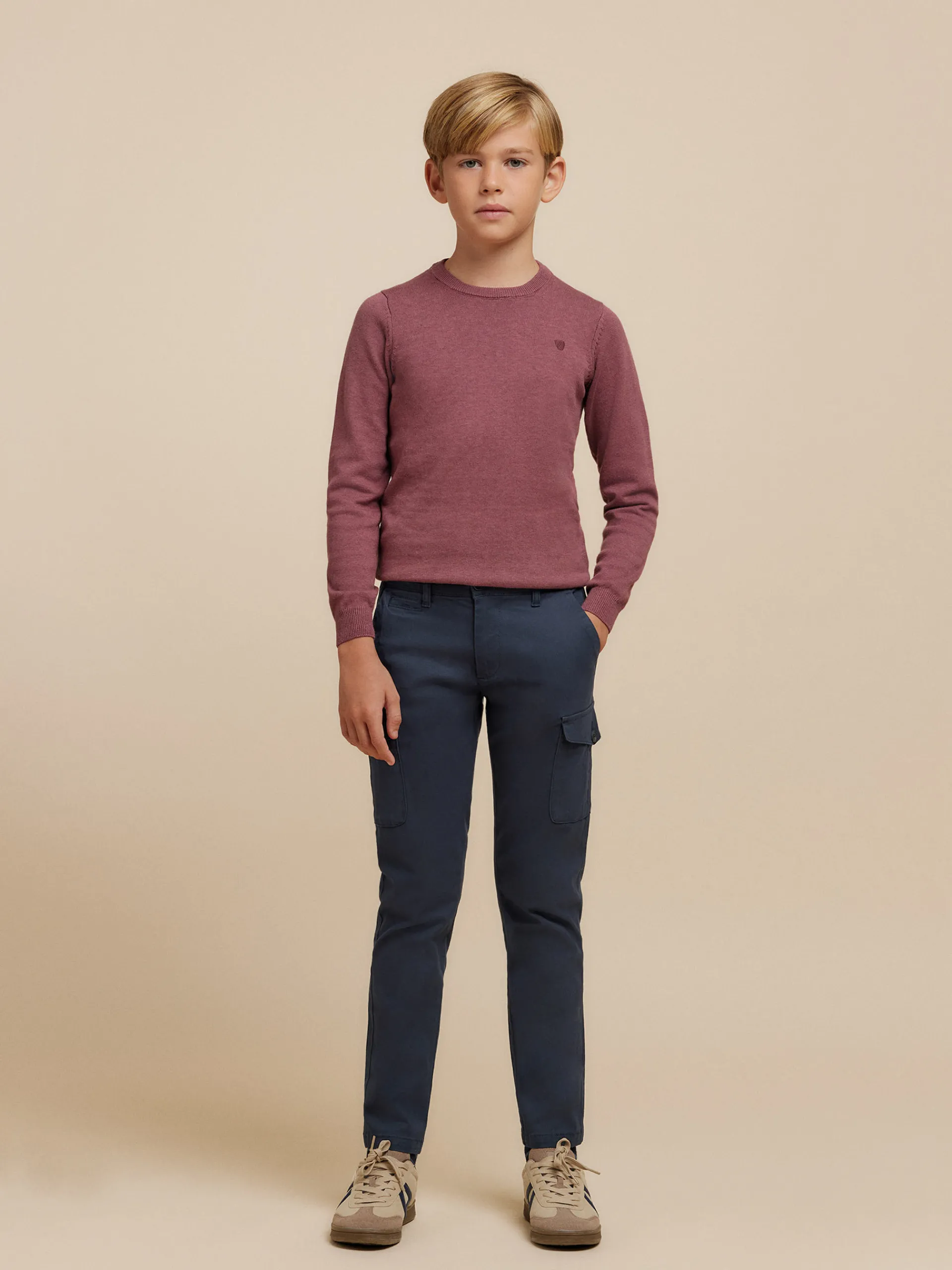 Pantalones-Alvaro Moreno PANTALON BUFFALO KIDS Azul Marino