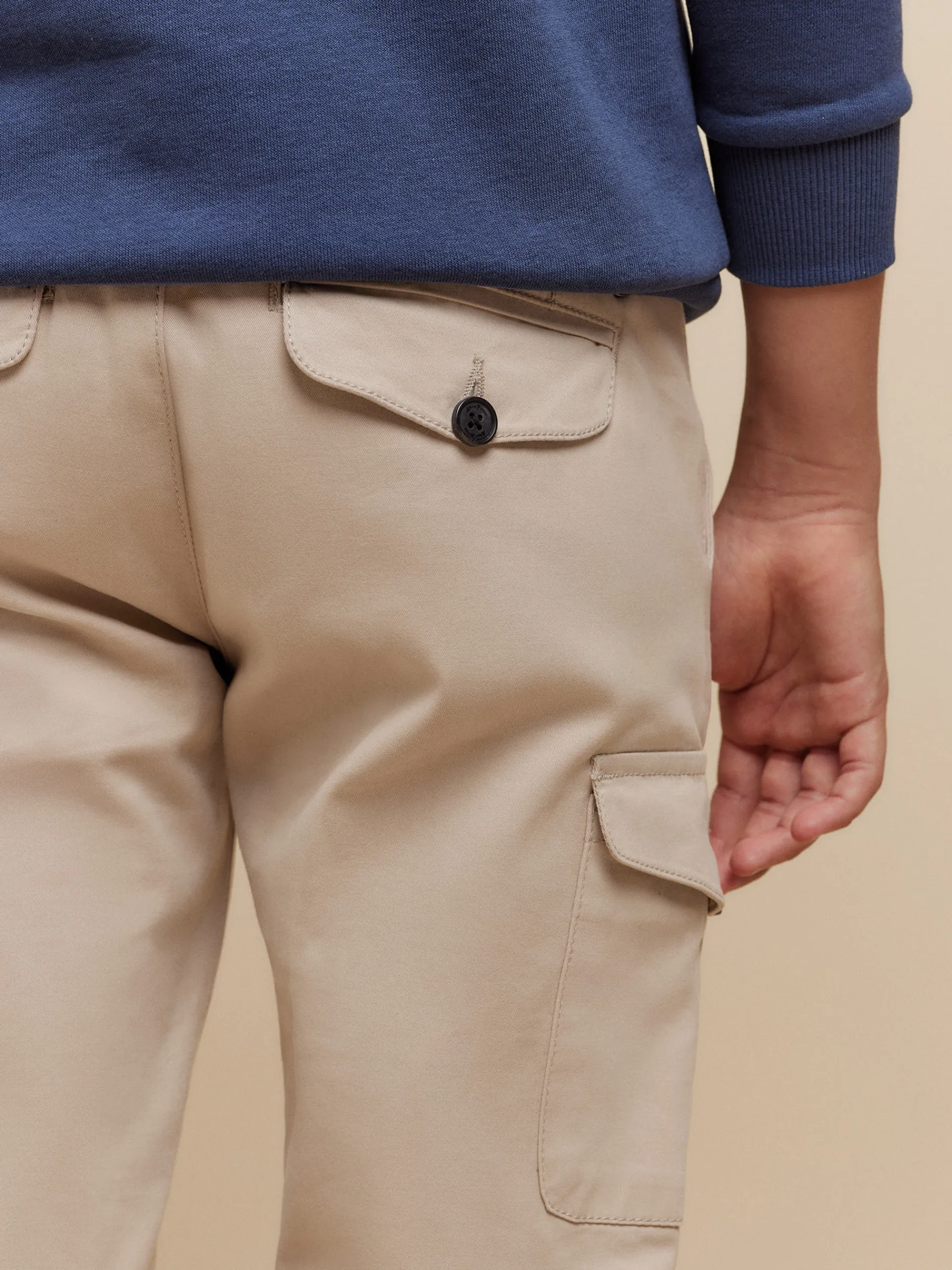 Pantalones-Alvaro Moreno PANTALON BUFFALO KIDS Beige