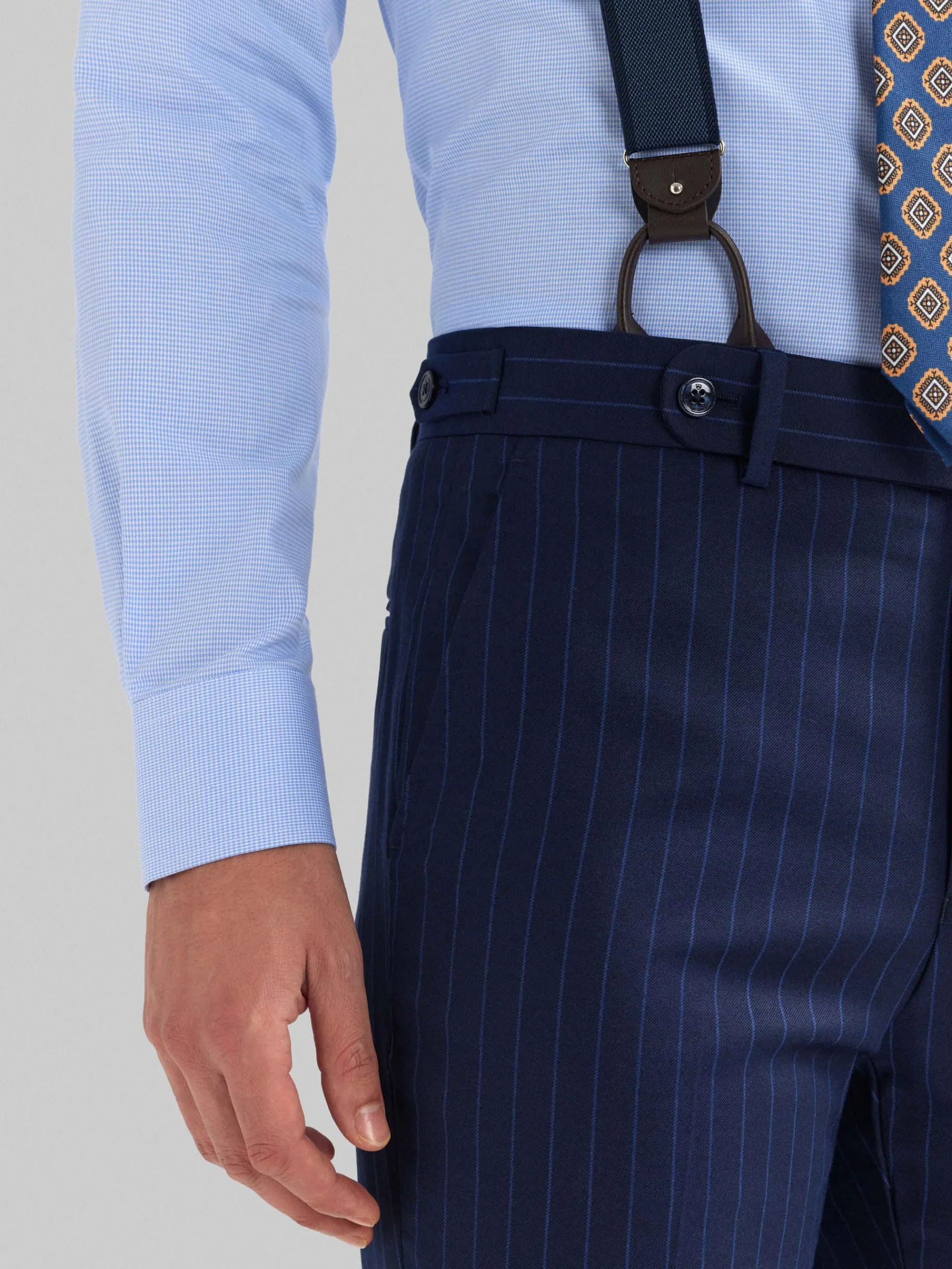 Trajes|Trajes-Alvaro Moreno PANTALON CAPO DIPLO Azul Marino