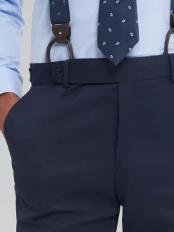 Trajes|Trajes-Alvaro Moreno PANTALON CAPO MICRO Azul Marino