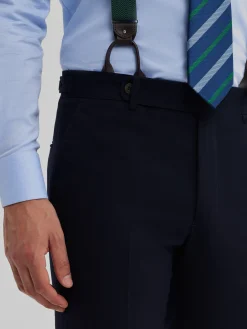 Trajes|Trajes-Alvaro Moreno PANTALON CAPO PLAIN Azul Marino