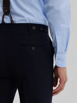 Trajes|Trajes-Alvaro Moreno PANTALON CAPO PLAIN Azul Marino
