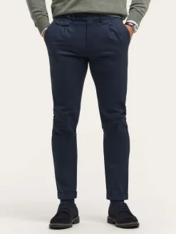 Chino-Alvaro Moreno PANTALON CARROT Azul Marino