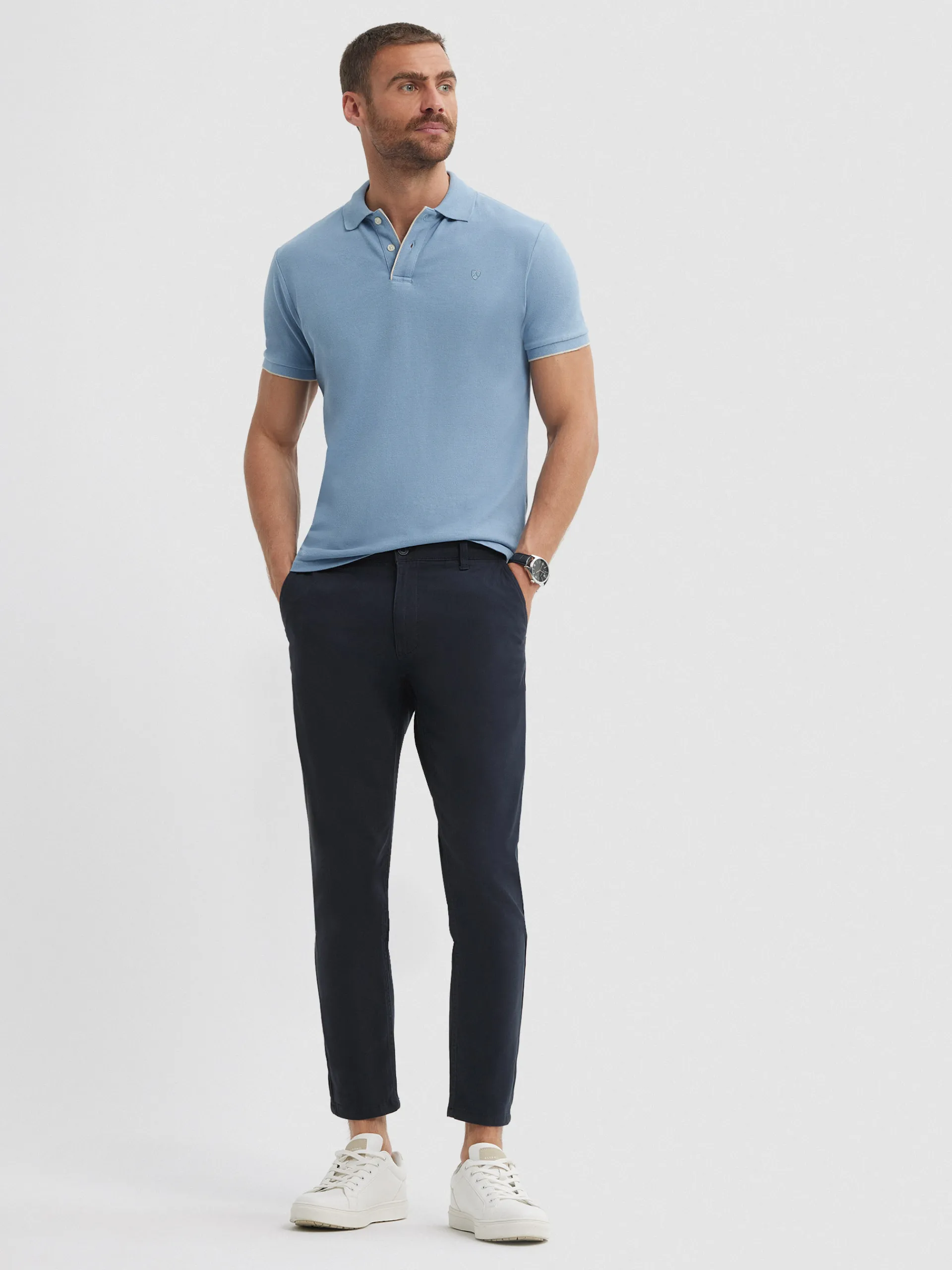 Chino-Alvaro Moreno PANTALON CHINO COMFORT Azul Marino