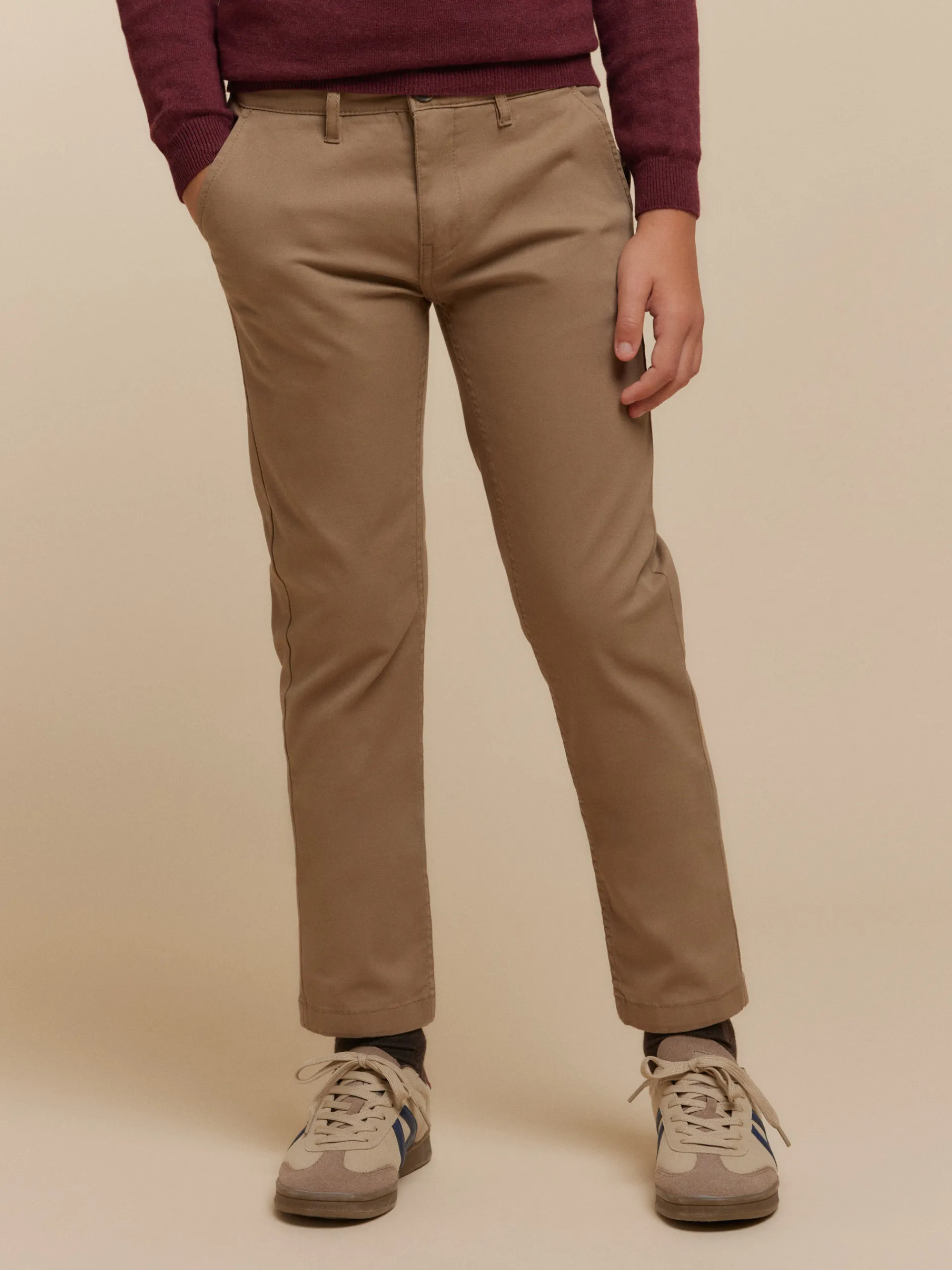 Pantalones-Alvaro Moreno PANTALON CHINO KIDS Camel