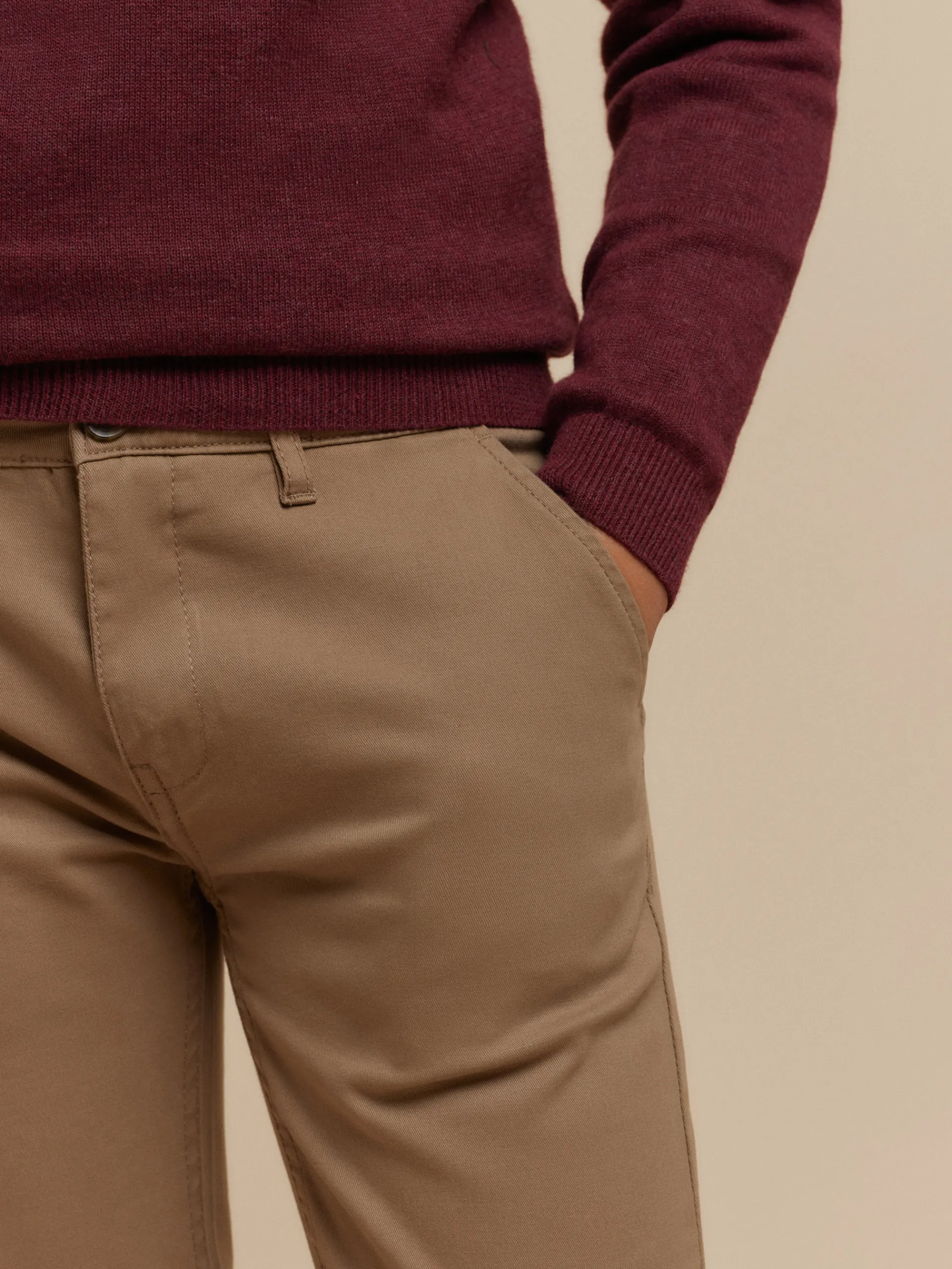 Pantalones-Alvaro Moreno PANTALON CHINO KIDS Camel