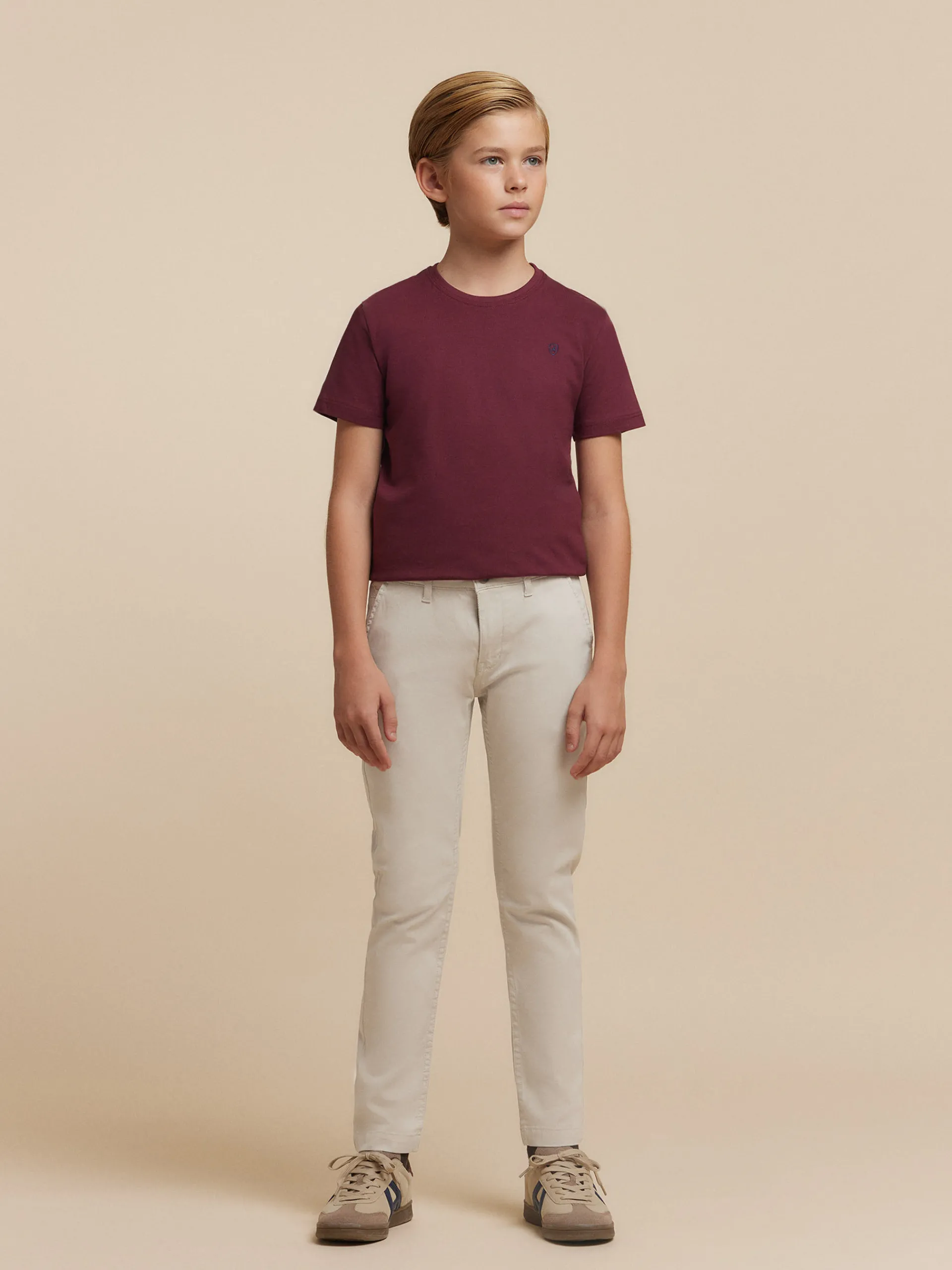 Pantalones-Alvaro Moreno PANTALON CHINO KIDS Piedra