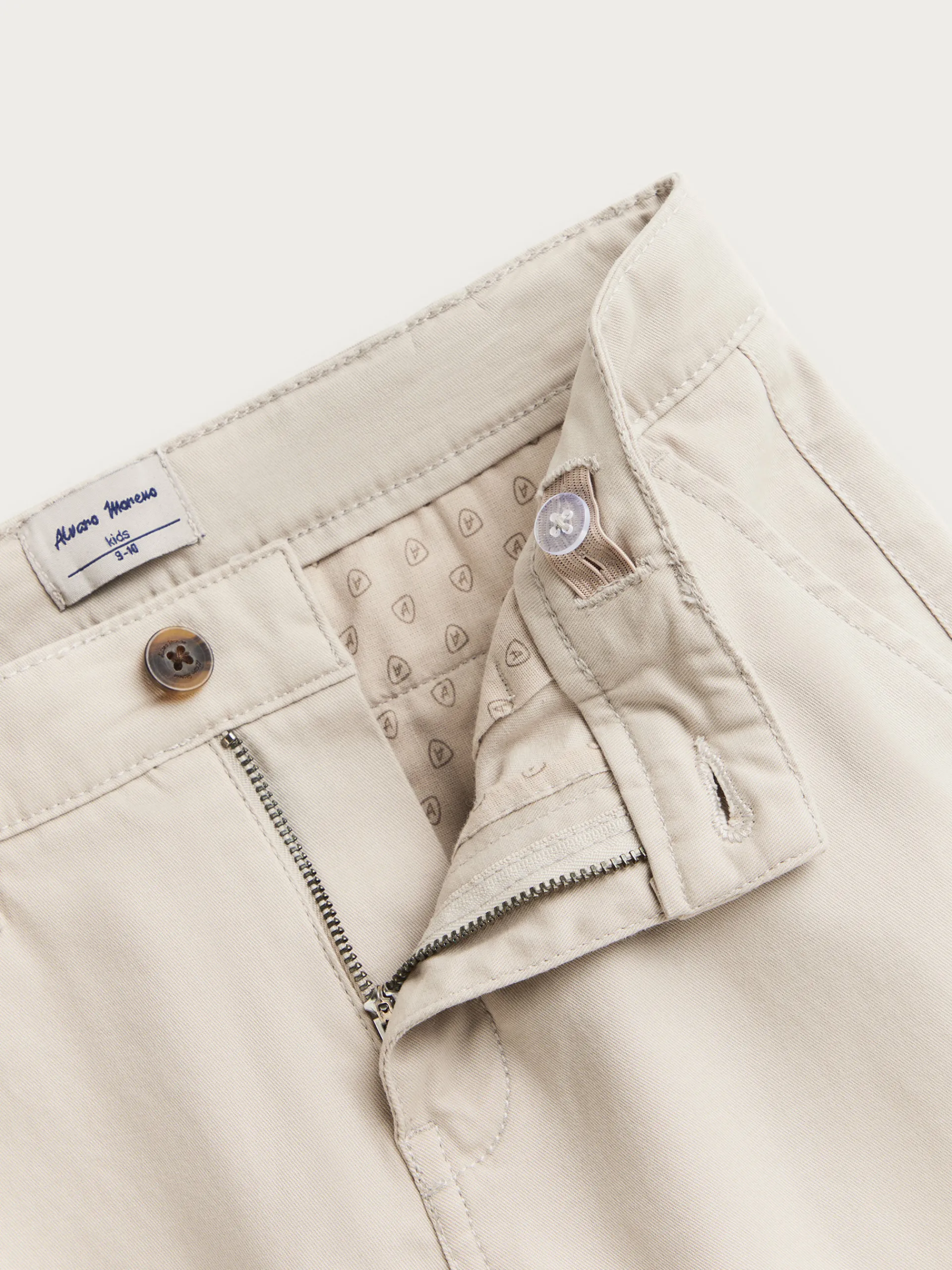 Pantalones-Alvaro Moreno PANTALON CHINO KIDS Piedra