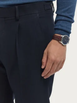 Vestir-Alvaro Moreno PANTALON CLASSIC TWILL Azul Marino