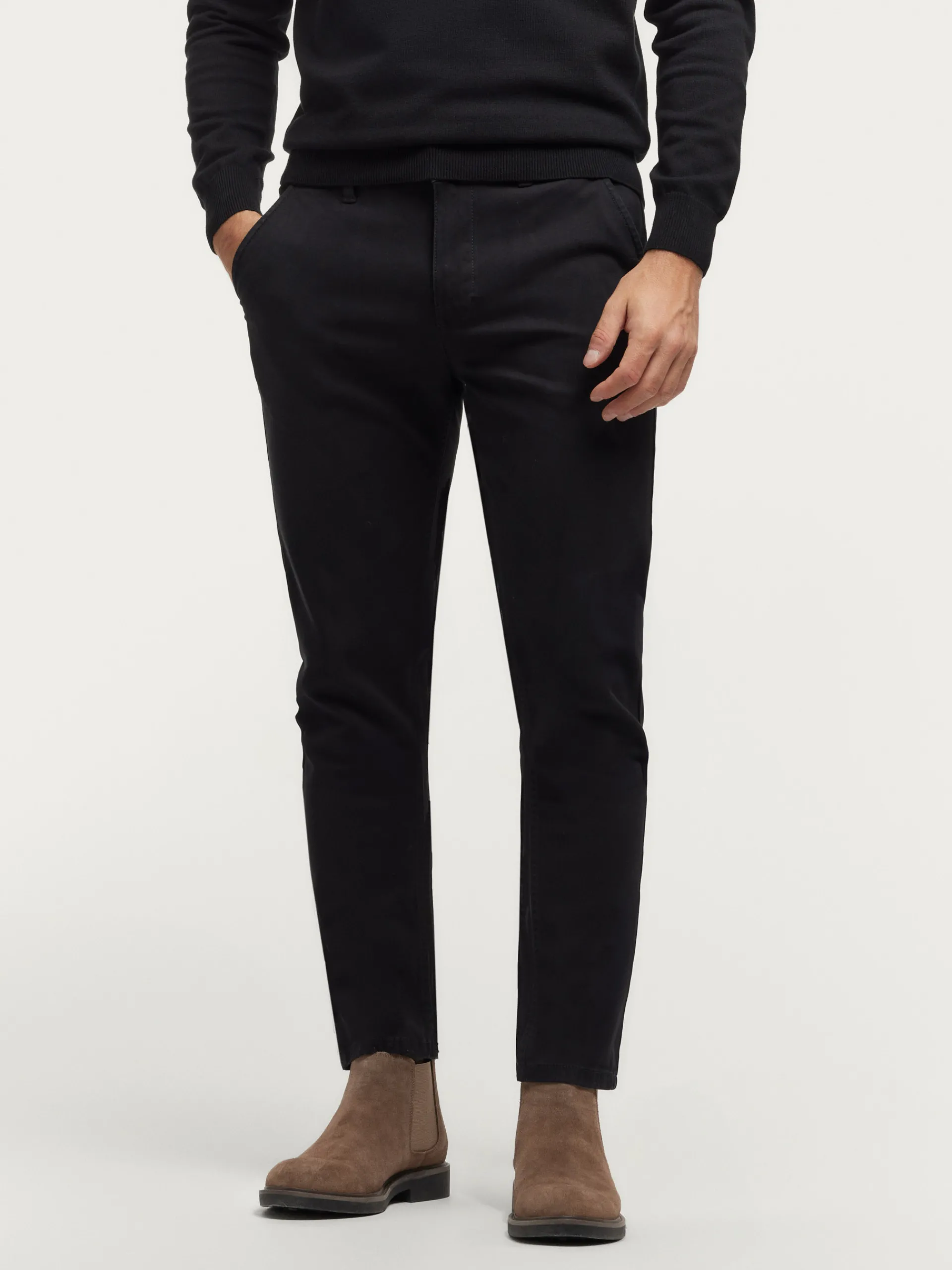 Chino-Alvaro Moreno PANTALON ELVIS Negro