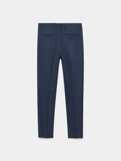 Trajes|Trajes-Alvaro Moreno PANTALON FIL A FIL CRUZADO Azul Marino