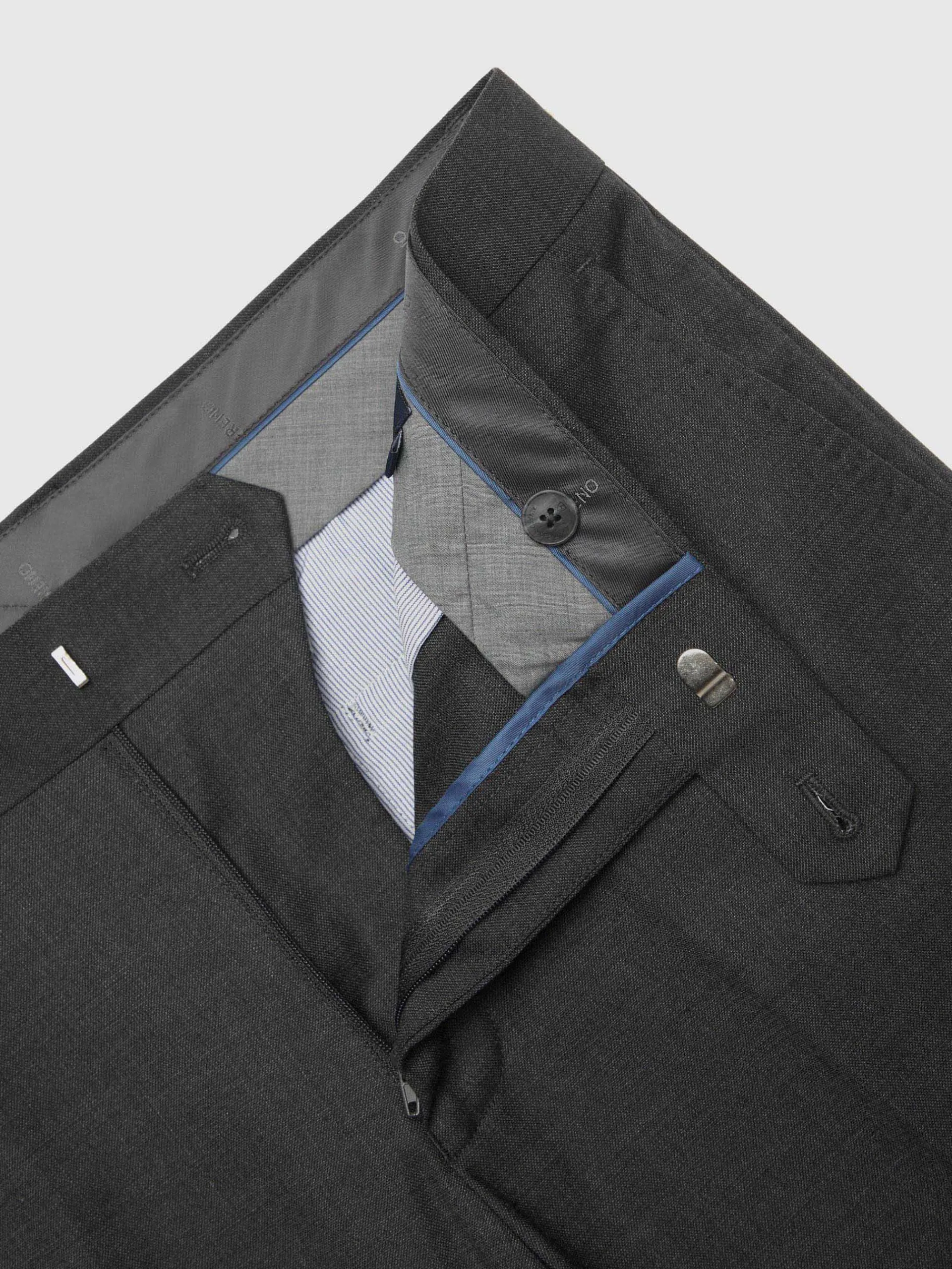 Trajes|Trajes-Alvaro Moreno PANTALON FIL A FIL CRUZADO Gris