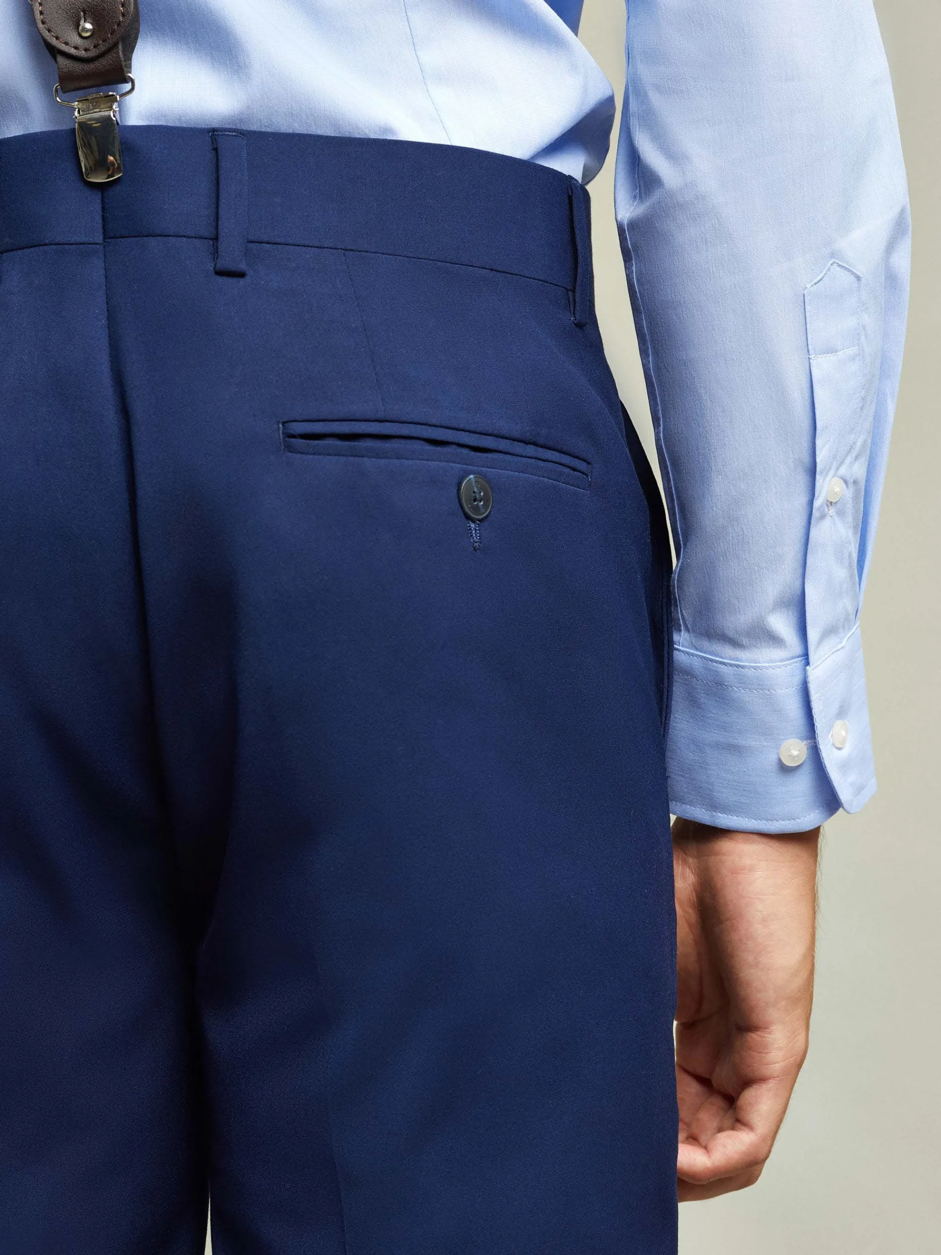 Trajes|Trajes-Alvaro Moreno PANTALON PLAIN SLIM Azul