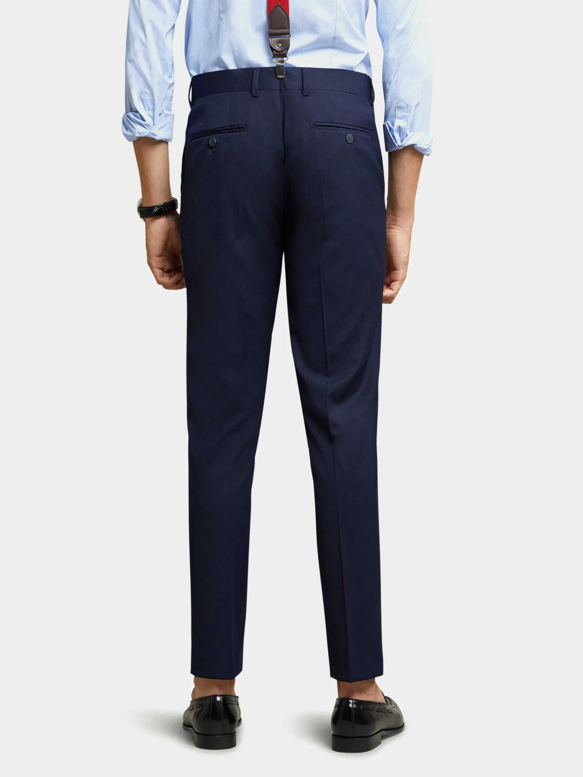 Trajes|Trajes-Alvaro Moreno PANTALON PLAIN SLIM Azul Marino