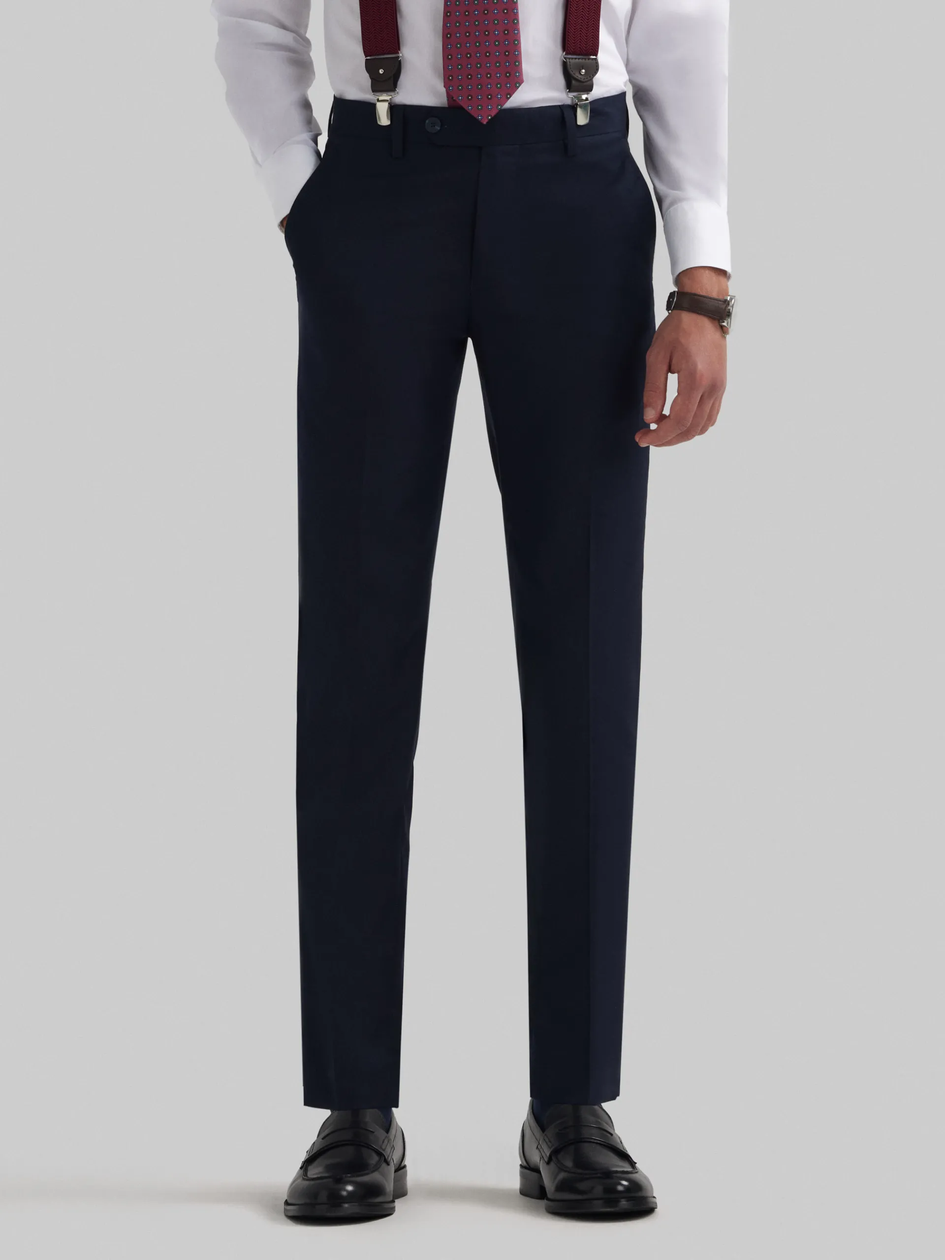 Trajes|Trajes - Vestir-Alvaro Moreno PANTALON TWILL CADETE Azul Marino