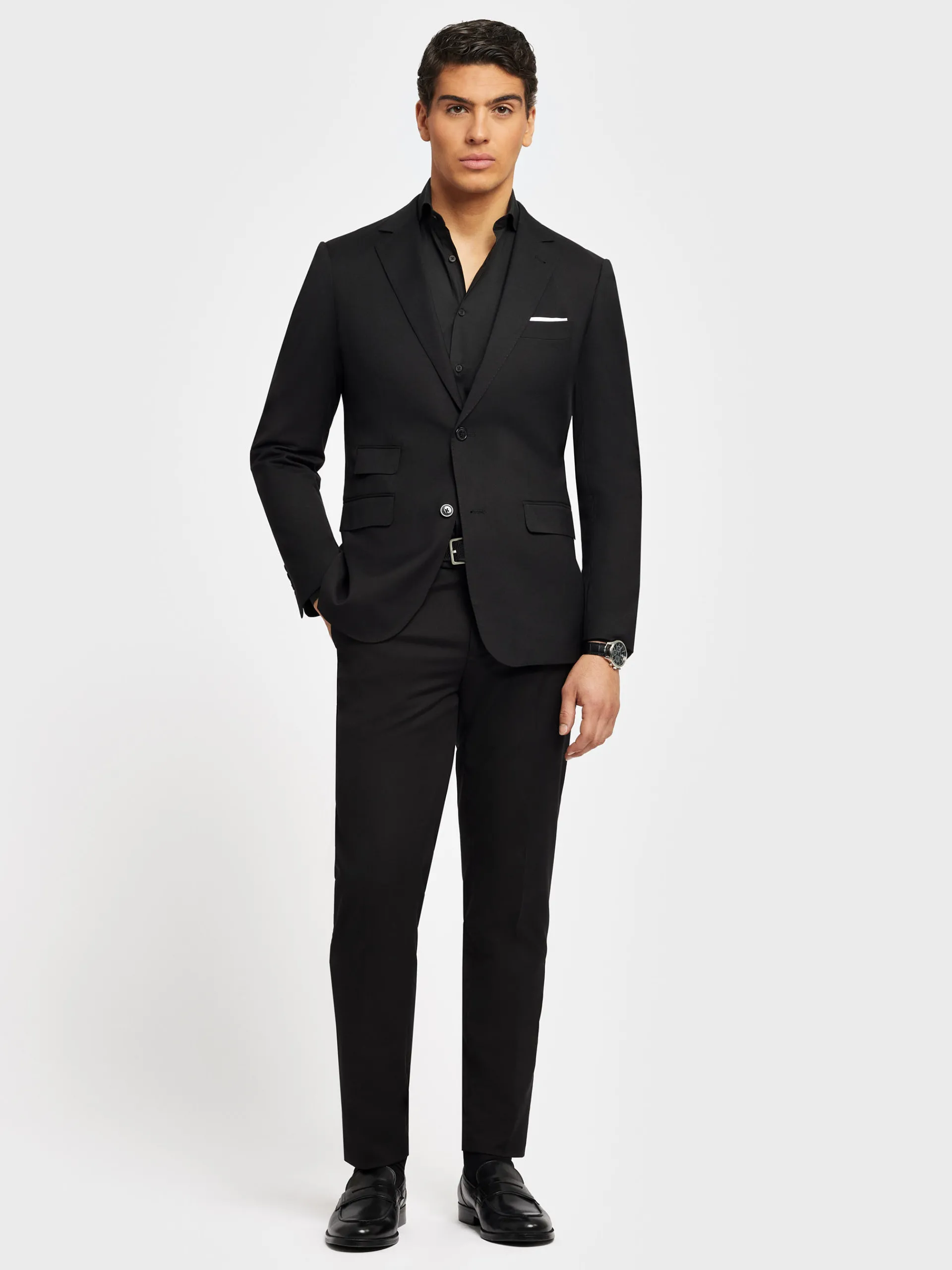 Trajes|Trajes-Alvaro Moreno PANTALON TWILL Negro
