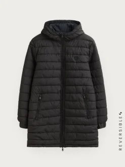 Cazadoras Y Parkas-Alvaro Moreno PARKA RATCHED REVERSIBLE | MARRÓN Azul Marino