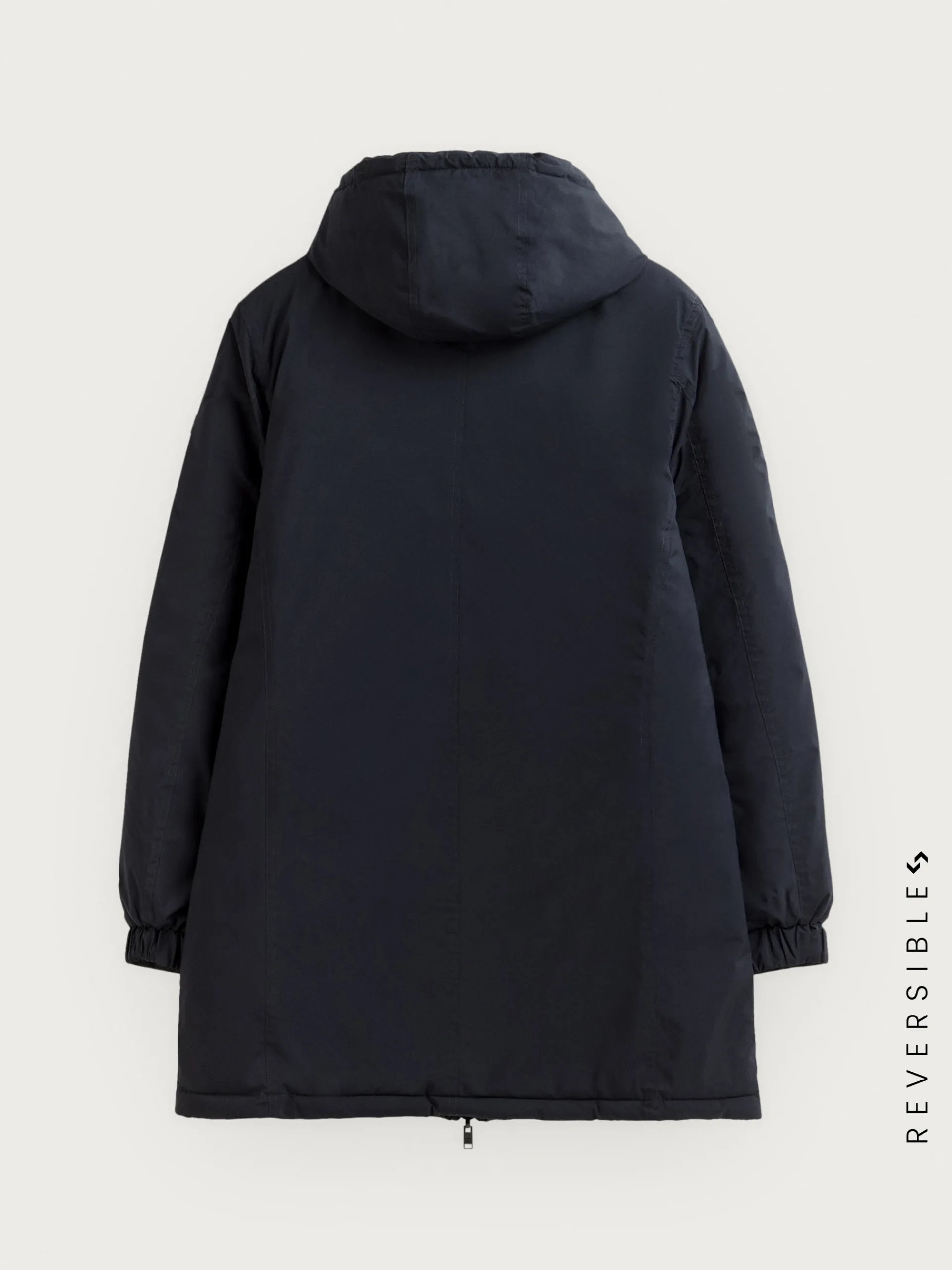 Cazadoras Y Parkas-Alvaro Moreno PARKA RATCHED REVERSIBLE | MARRÓN Azul Marino