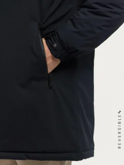 Cazadoras Y Parkas-Alvaro Moreno PARKA RATCHED REVERSIBLE | MARRÓN Azul Marino