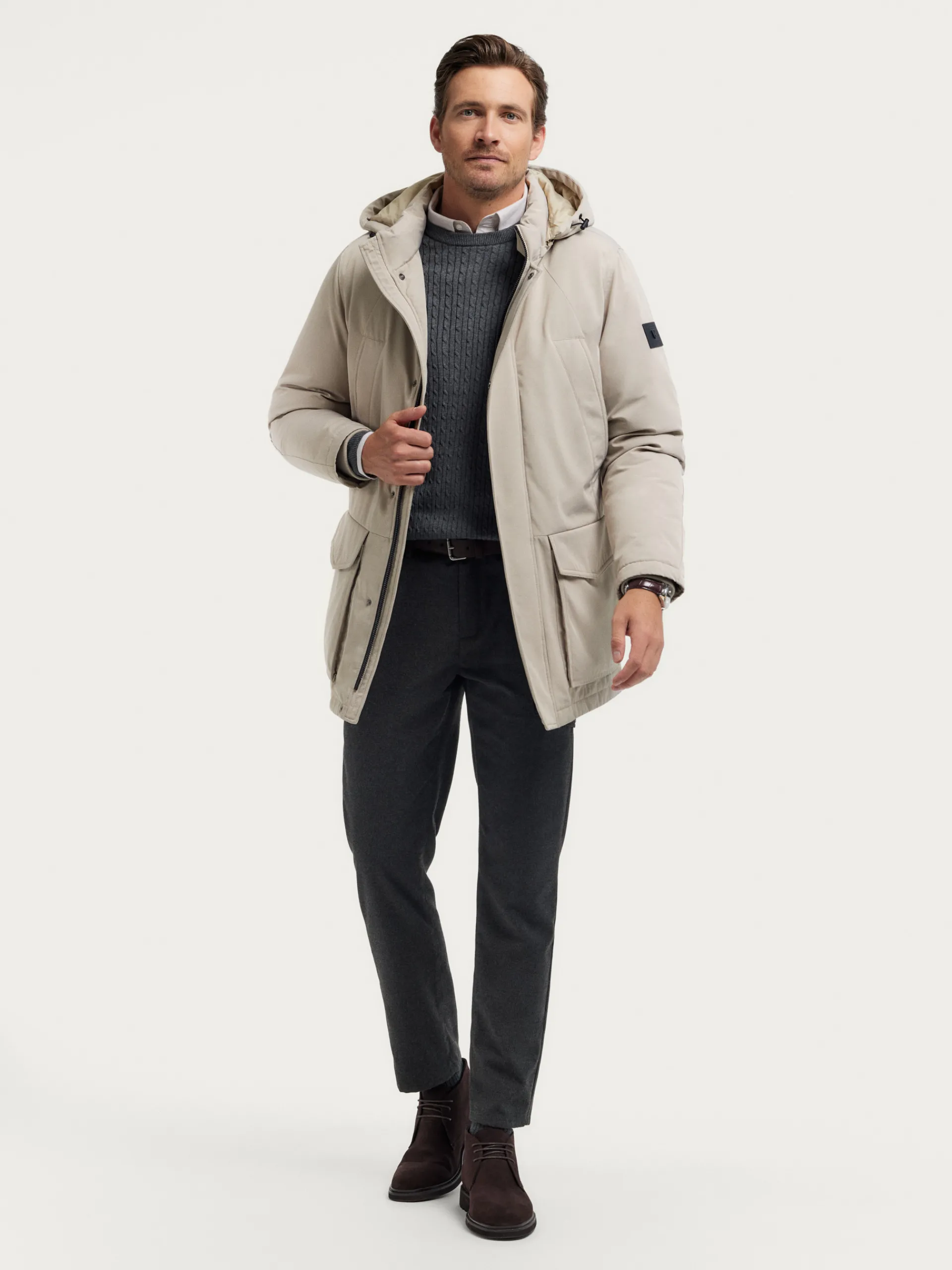 Cazadoras Y Parkas-Alvaro Moreno PARKA SHERMAN Crudo