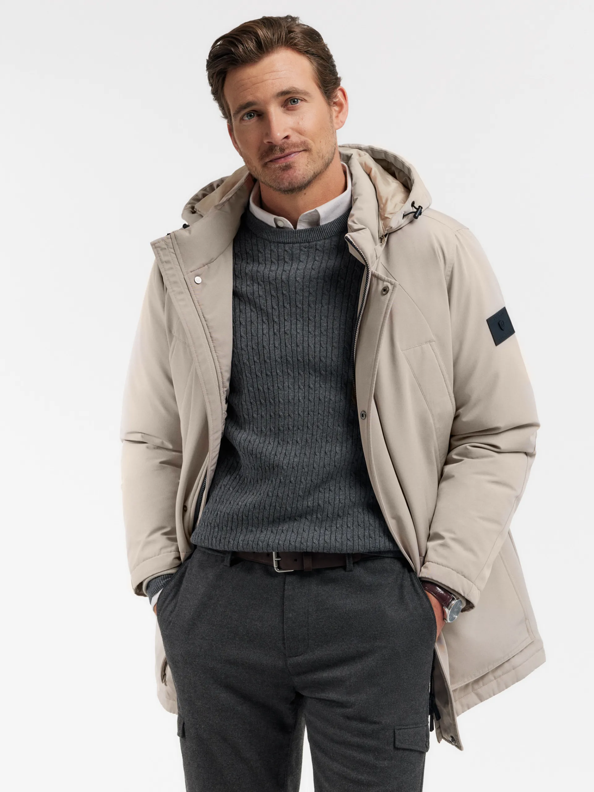 Cazadoras Y Parkas-Alvaro Moreno PARKA SHERMAN Crudo