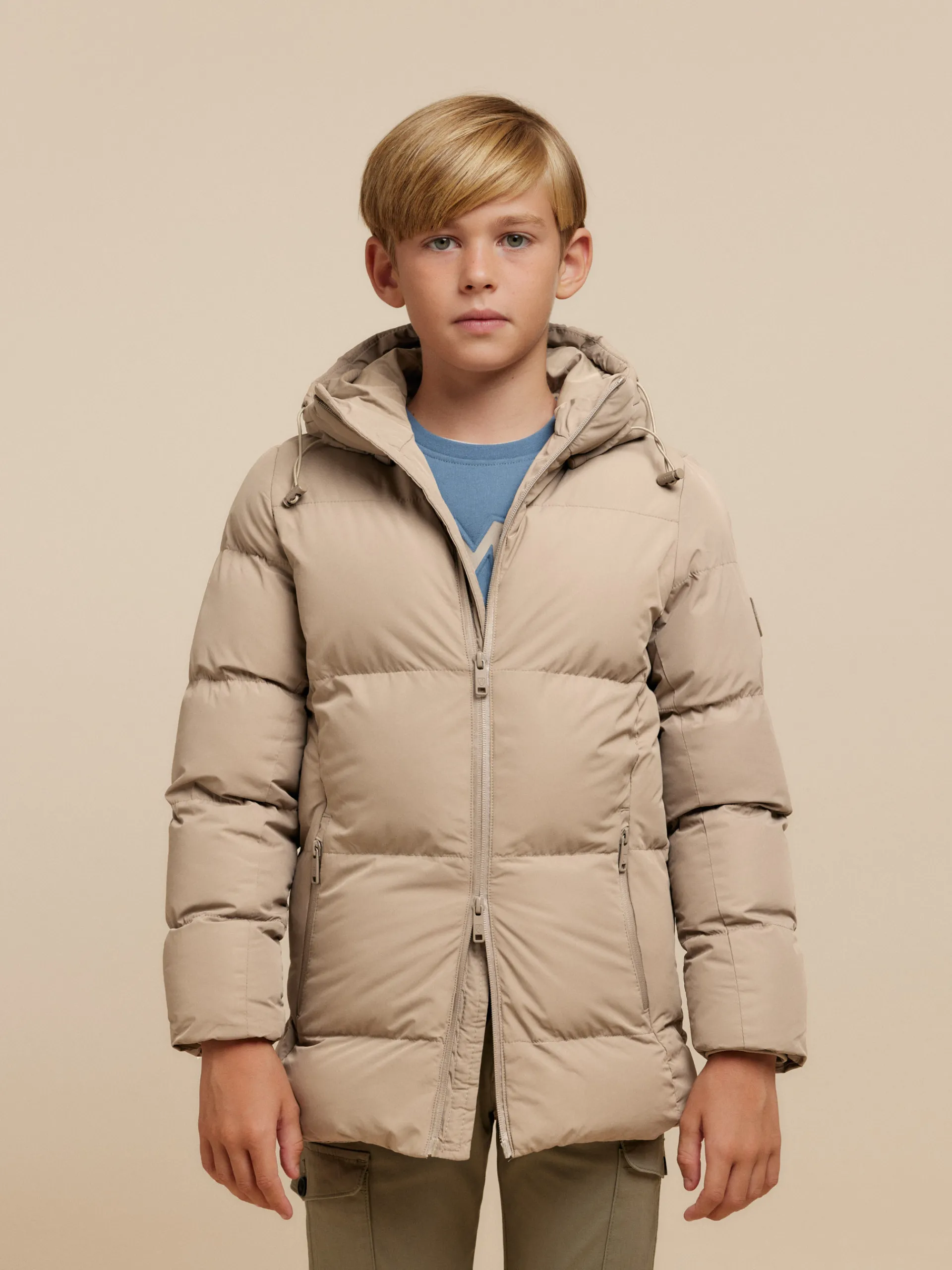 Cazadoras Y Chalecos-Alvaro Moreno PARKA SKYWEAR KIDS Camel