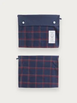 Pijamas-Alvaro Moreno PIJAMA FRANELA CUADROS Azul Marino