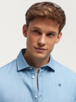 Poleras|Casual-Alvaro Moreno POLERA DENIM Celeste