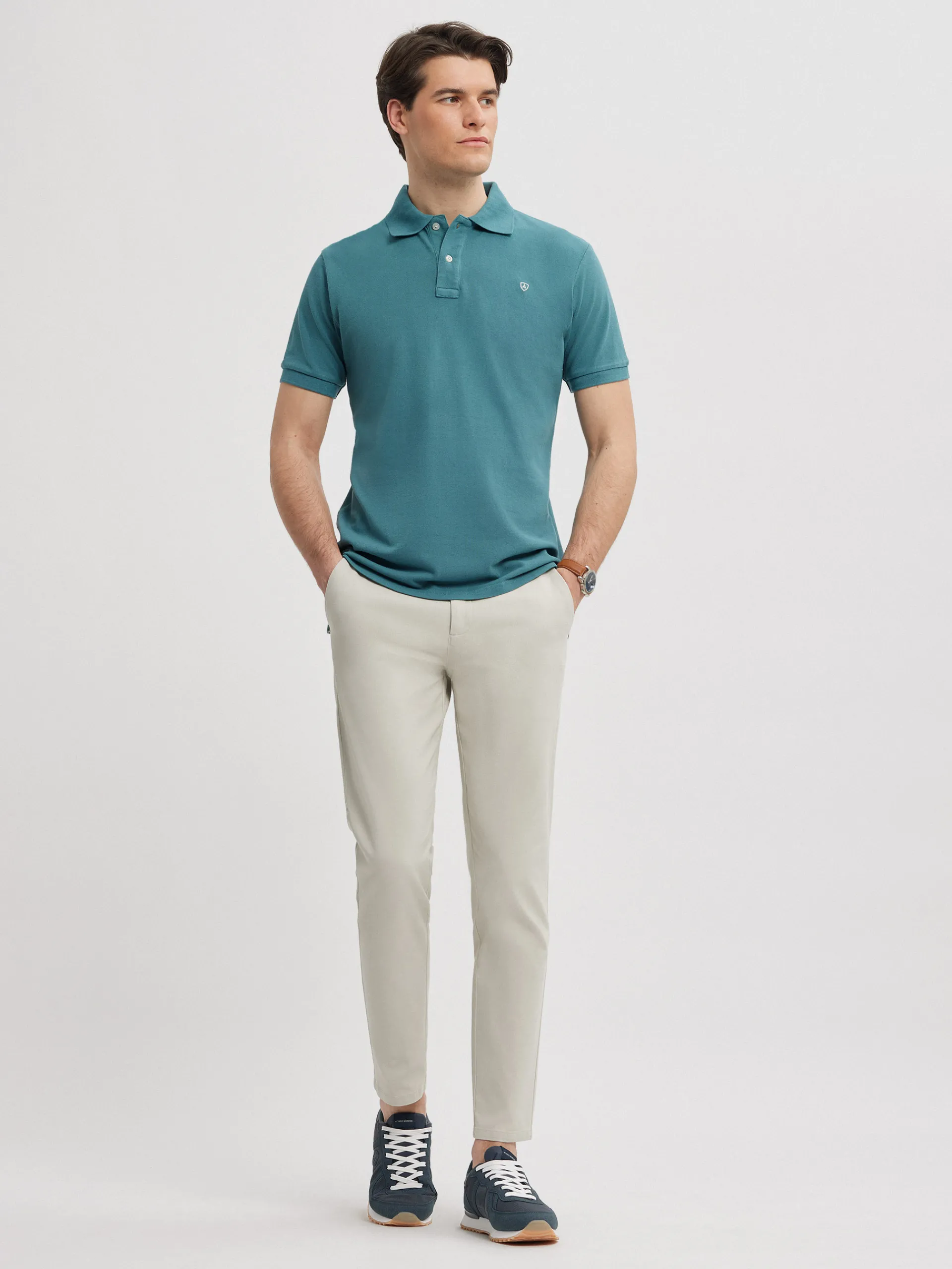 Polos Y Poleras-Alvaro Moreno POLO BASIC Azul